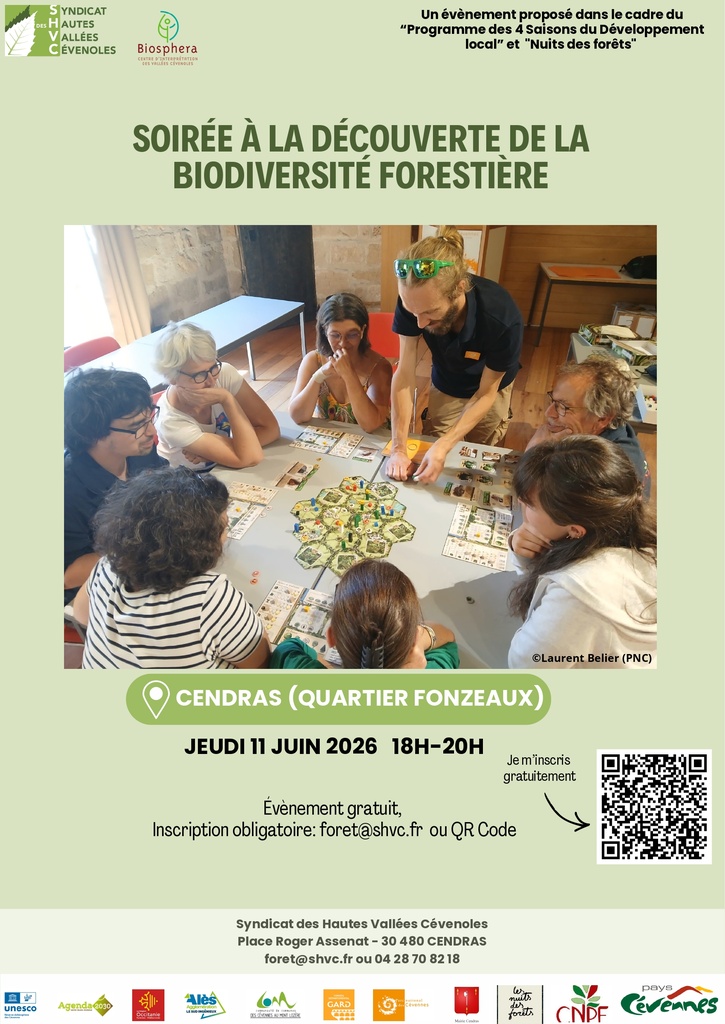 Biodiversité Forestière "Soirée à la découverte de la biodiversité forestière" - Cendras