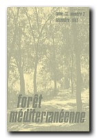 La ressource forestière et sa disponibilité : une approche par l’utilisation de l’inventaire forestier national. 1ère partie