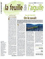 La feuille et l'aiguille, septembre 2025