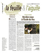 La feuille et l'aiguille, septembre 2026