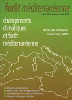 Spécial "Changements climatiques et forêt méditerranéenne"